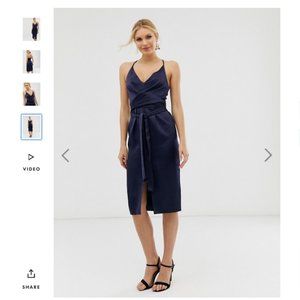 NWT ASOS Blue Midi Dress